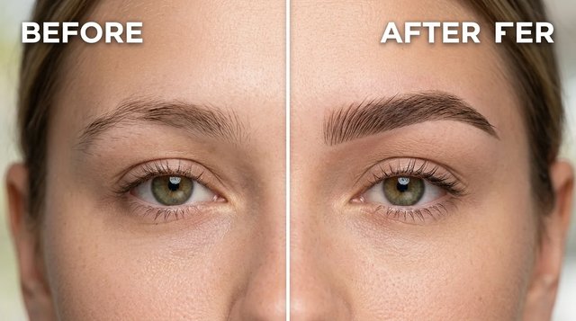 AI Eyebrow Filter transformation preview