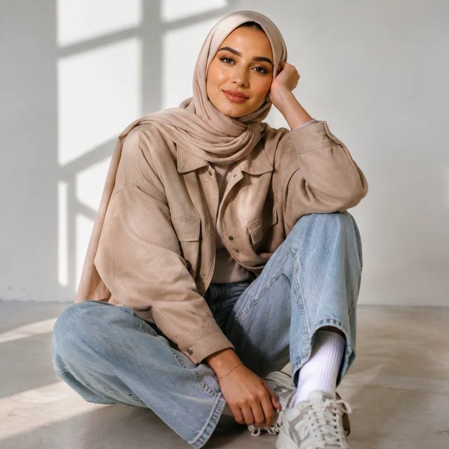Example SFW AI influencer persona image generated for a social profile